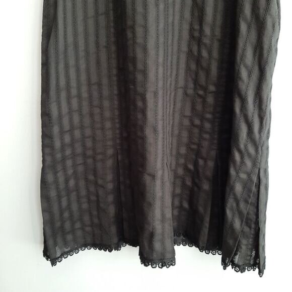 FRANCESCA MAMMOLITI Sleeveless Babydoll Scoop Neck Dress Black Sz 10 - Picture 6 of 16